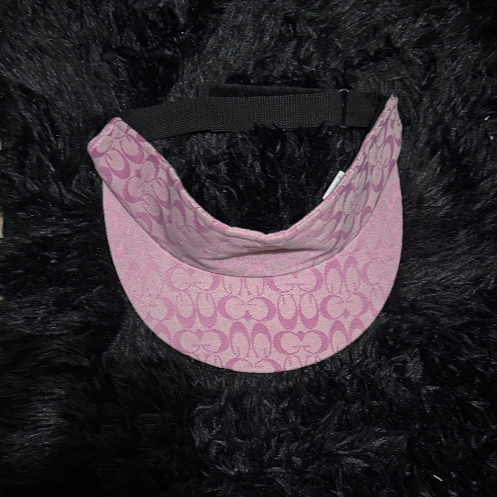 Coach Pink Logo Women's Visor